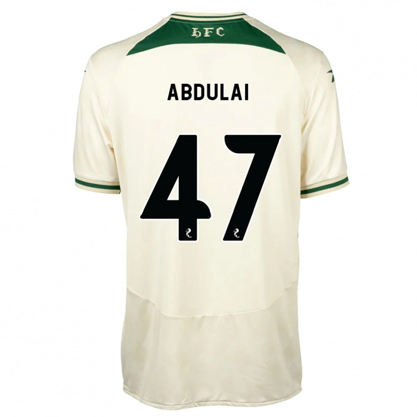 Danxen Hombre Camiseta Azeem Abdulai #47 Blanco Verde Bosque 2ª Equipación 2026/27 La Camisa