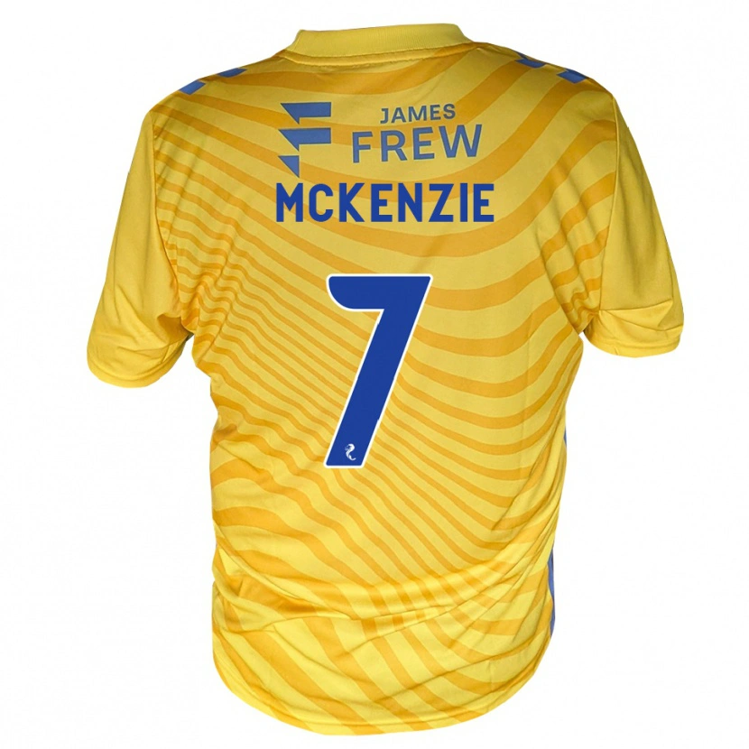 Danxen Hombre Camiseta Rory Mckenzie #7 Azul Real Amarillo 2ª Equipación 2026/27 La Camisa
