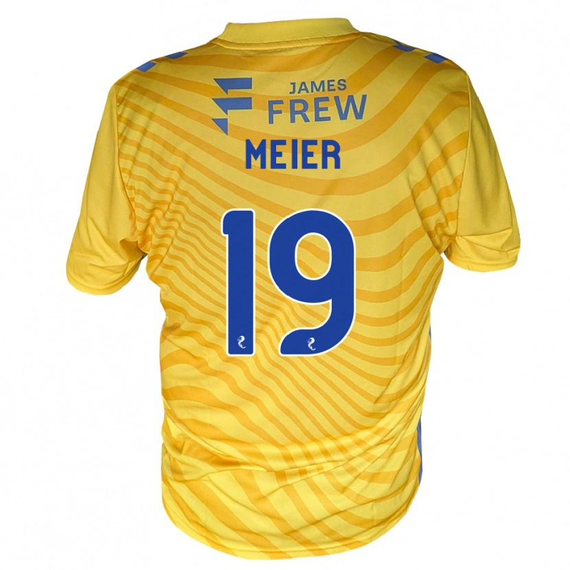Danxen Hombre Camiseta Jonathan Meier #19 Azul Real Amarillo 2ª Equipación 2026/27 La Camisa