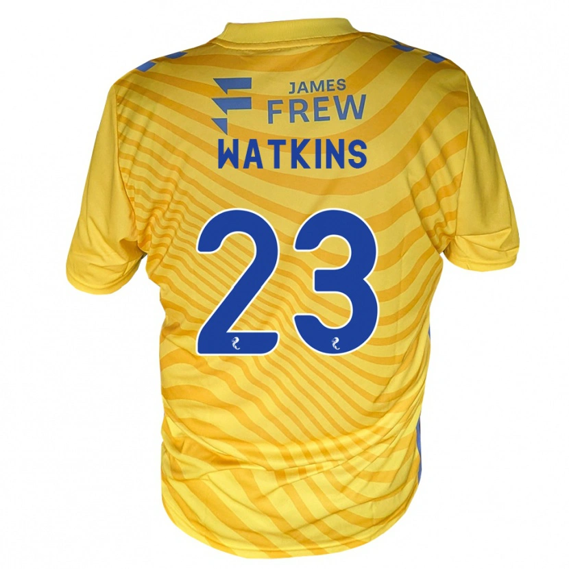 Danxen Hombre Camiseta Marley Watkins #23 Azul Real Amarillo 2ª Equipación 2026/27 La Camisa