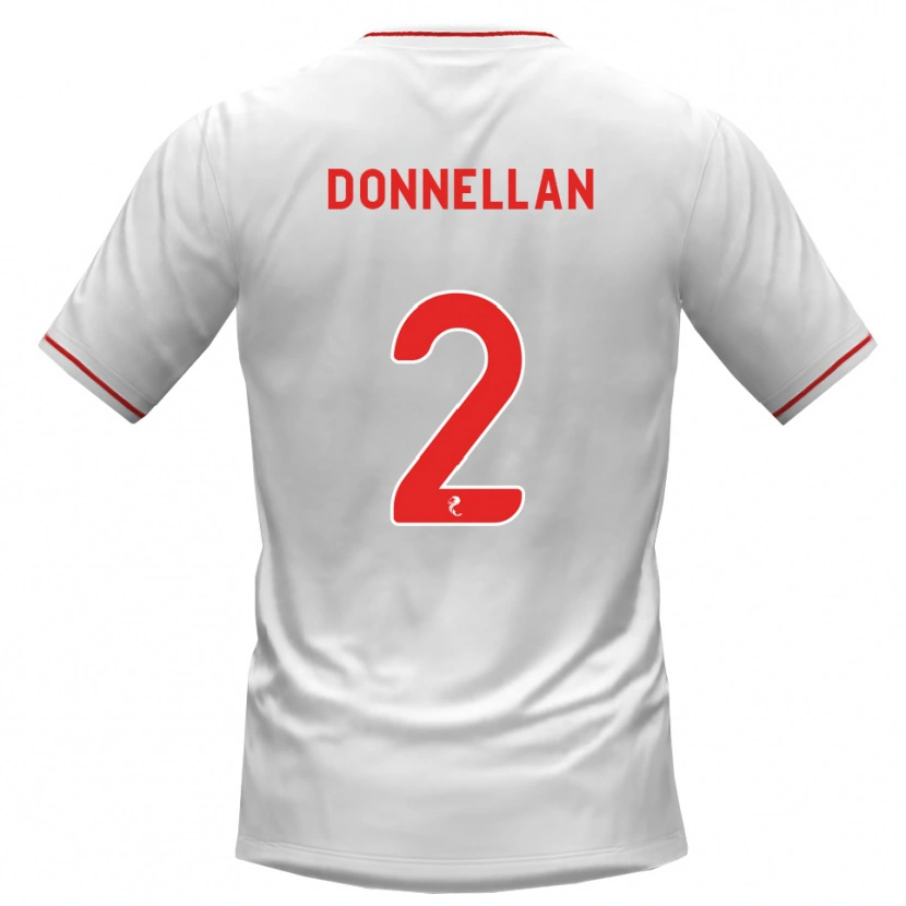 Danxen Hombre Camiseta Shaun Donnellan #2 Blanco Rojo 2ª Equipación 2026/27 La Camisa