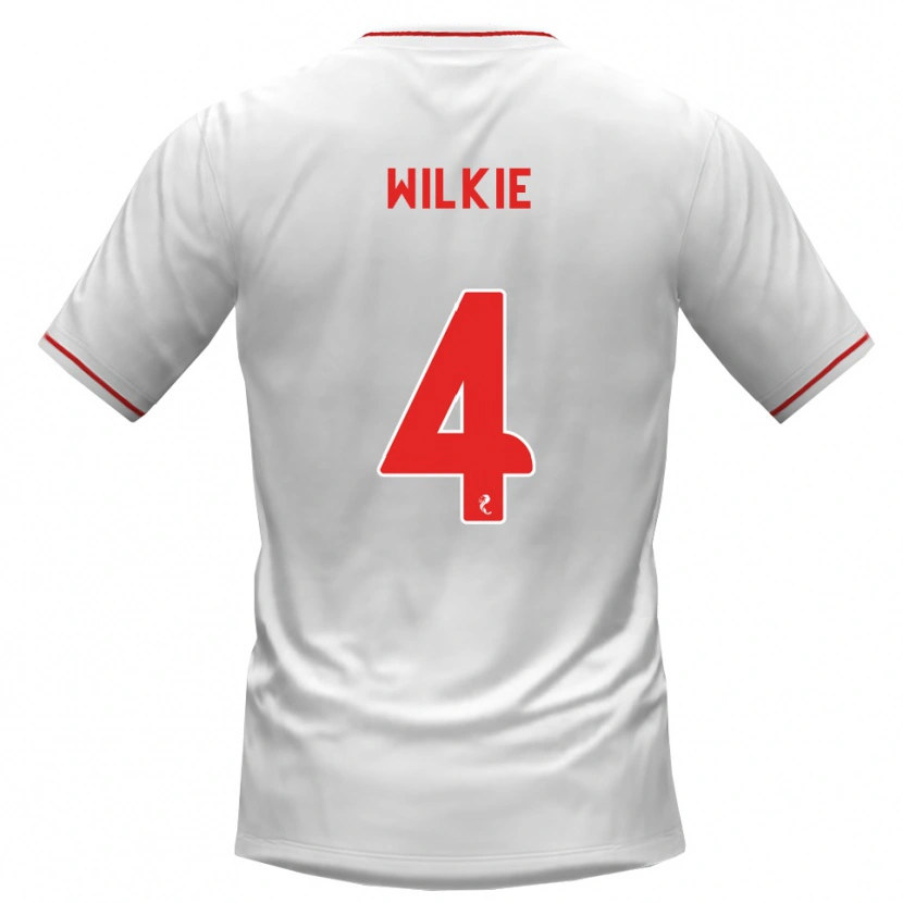 Danxen Hombre Camiseta Jack Wilkie #4 Blanco Rojo 2ª Equipación 2026/27 La Camisa