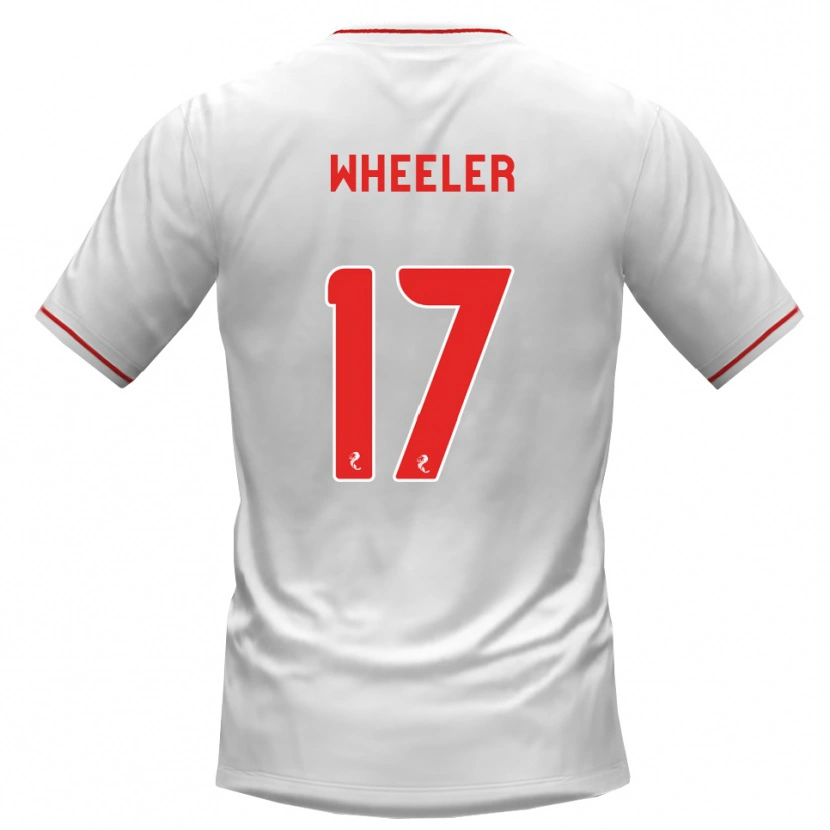 Danxen Hombre Camiseta Jessica Wheeler #17 Blanco Rojo 2ª Equipación 2026/27 La Camisa