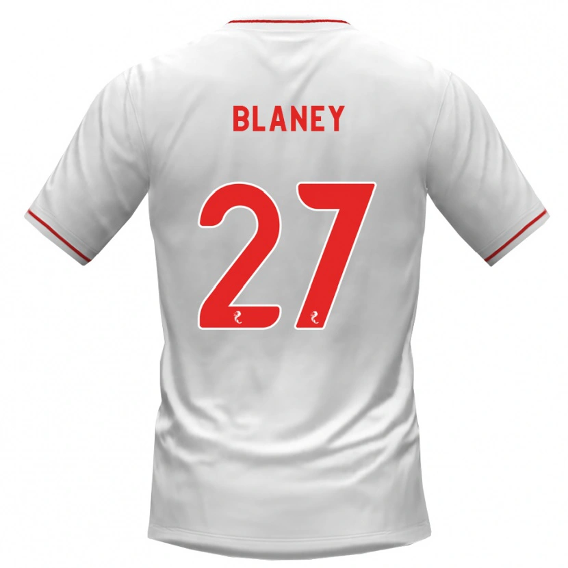 Danxen Hombre Camiseta Shane Blaney #27 Blanco Rojo 2ª Equipación 2026/27 La Camisa