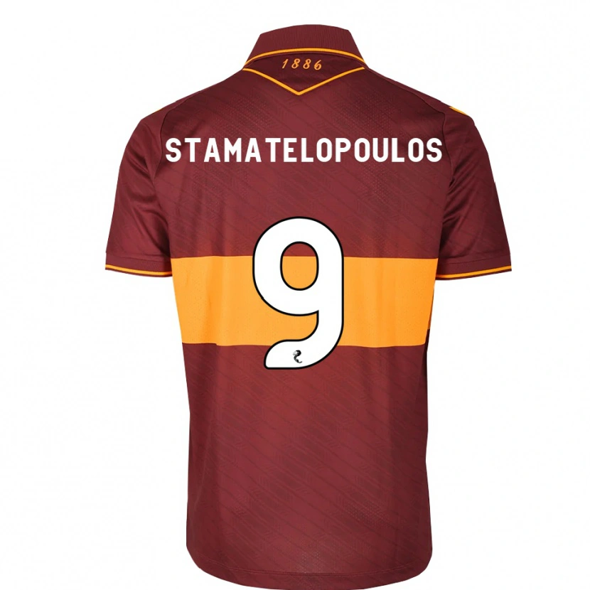 Danxen Hombre Camiseta Apostolos Stamatelopoulos #9 Naranja Granate 2ª Equipación 2026/27 La Camisa