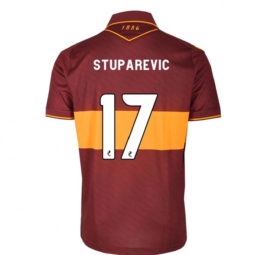 Danxen Hombre Camiseta Filip Stuparevic #17 Naranja Granate 2ª Equipación 2026/27 La Camisa
