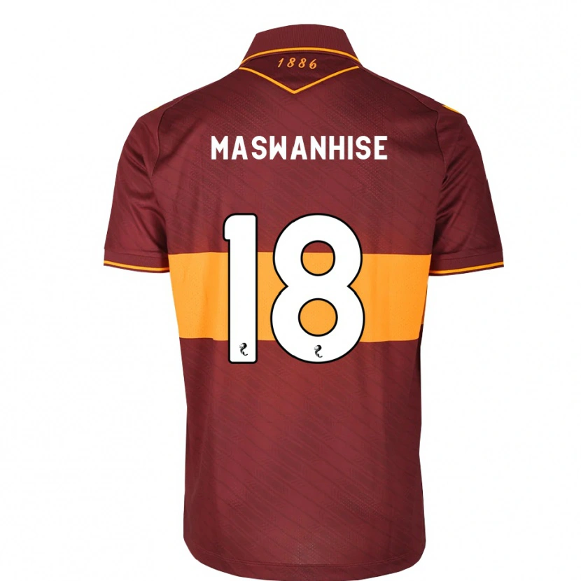 Danxen Hombre Camiseta Tawanda Maswanhise #18 Naranja Granate 2ª Equipación 2026/27 La Camisa