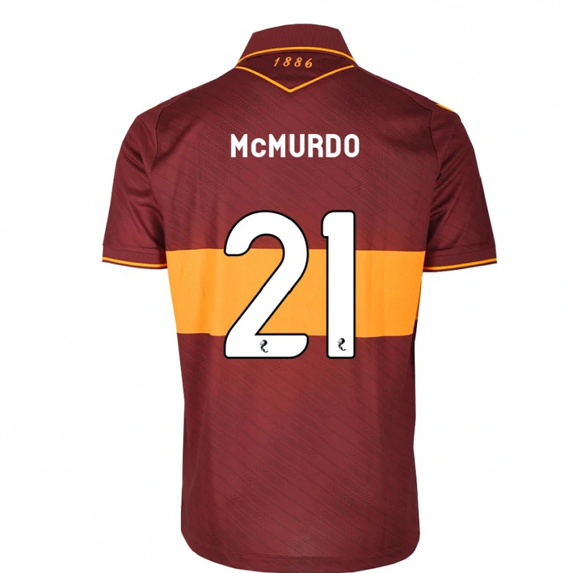 Danxen Hombre Camiseta Emma Mcmurdo #21 Naranja Granate 2ª Equipación 2026/27 La Camisa