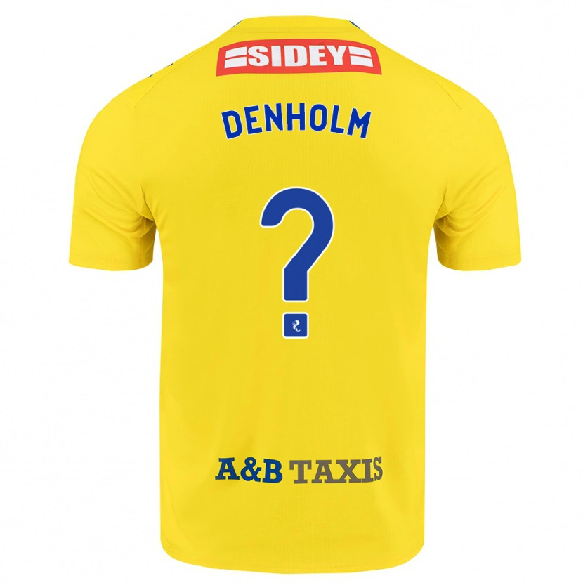Danxen Hombre Camiseta Ben Denholm #0 Amarillo Azul Negro 2ª Equipación 2026/27 La Camisa