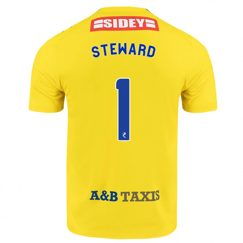 Danxen Hombre Camiseta Toby Steward #1 Amarillo Azul Negro 2ª Equipación 2026/27 La Camisa