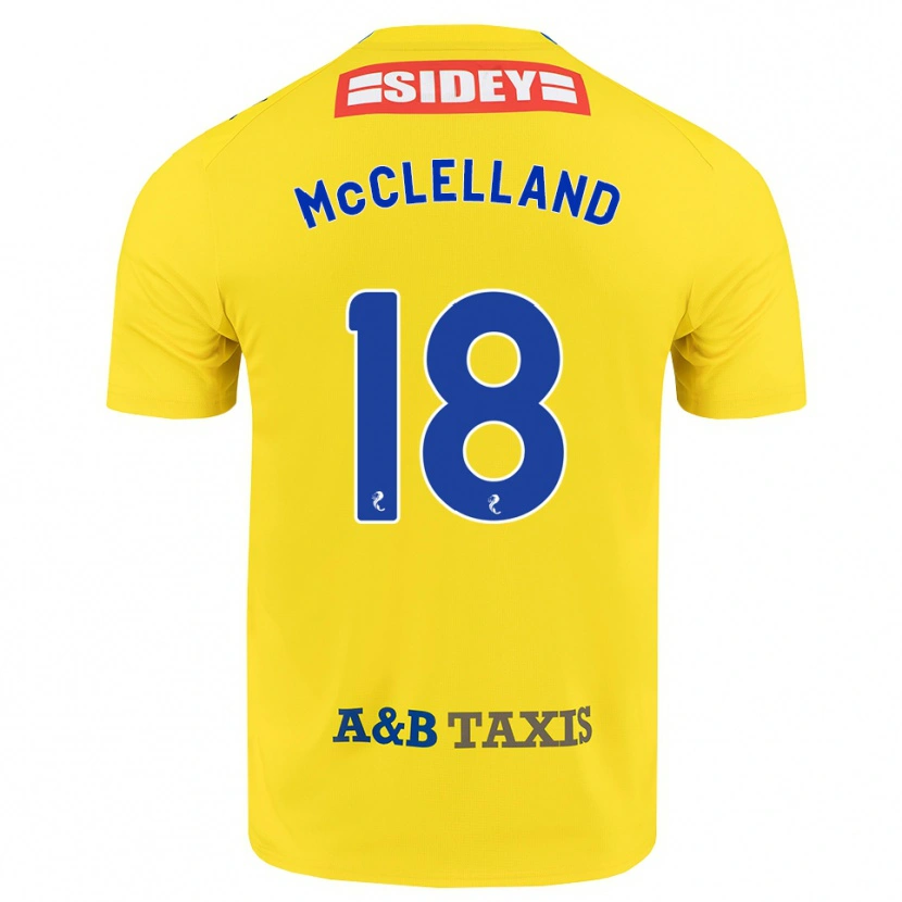 Danxen Hombre Camiseta Sam Mcclelland #18 Amarillo Azul Negro 2ª Equipación 2026/27 La Camisa
