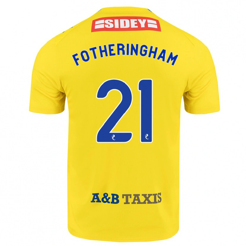 Danxen Hombre Camiseta Kai Fotheringham #21 Amarillo Azul Negro 2ª Equipación 2026/27 La Camisa