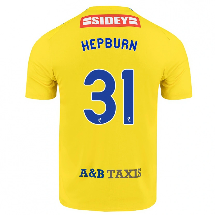 Danxen Hombre Camiseta Craig Hepburn #31 Amarillo Azul Negro 2ª Equipación 2026/27 La Camisa