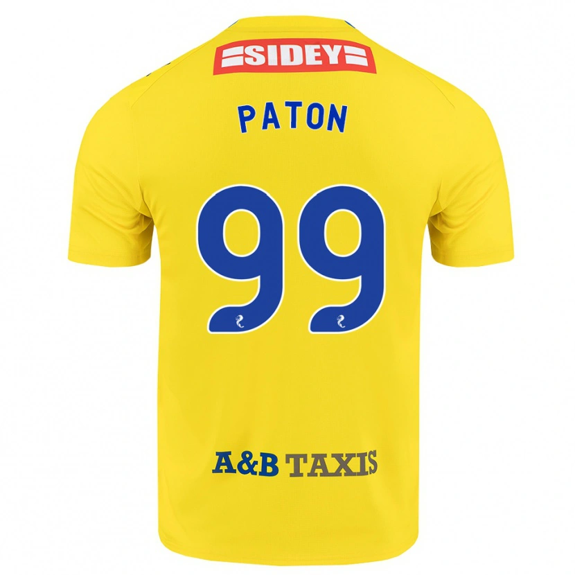 Danxen Hombre Camiseta Ruari Paton #99 Amarillo Azul Negro 2ª Equipación 2026/27 La Camisa