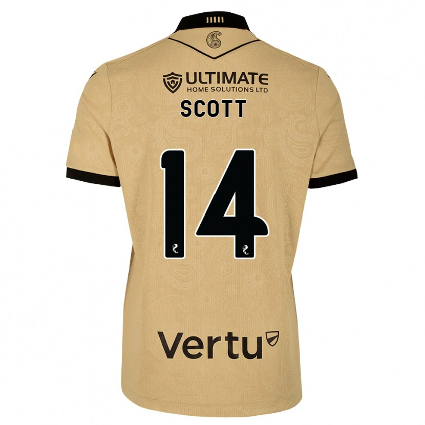 Danxen Hombre Camiseta James Scott #14 Madera De Burlón Negro 2ª Equipación 2026/27 La Camisa