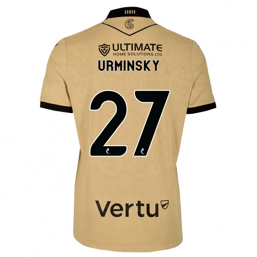 Danxen Hombre Camiseta Peter Urminsky #27 Madera De Burlón Negro 2ª Equipación 2026/27 La Camisa