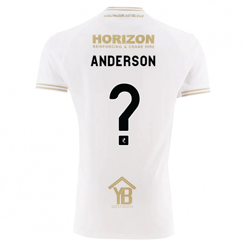 Danxen Hombre Camiseta Brogan Anderson #0 Trigo Blanco 2ª Equipación 2026/27 La Camisa