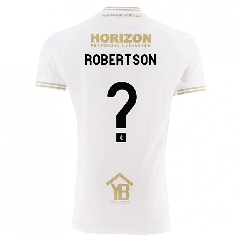 Danxen Hombre Camiseta Erin Robertson #0 Trigo Blanco 2ª Equipación 2026/27 La Camisa