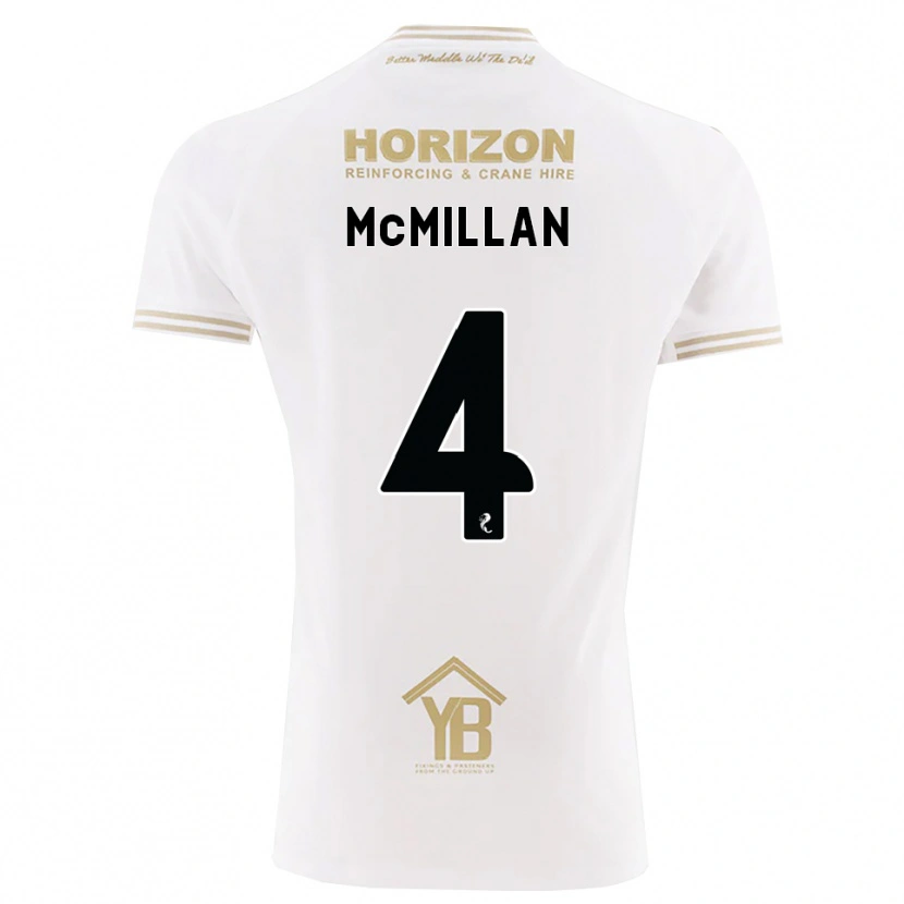 Danxen Hombre Camiseta Jack Mcmillan #4 Trigo Blanco 2ª Equipación 2026/27 La Camisa
