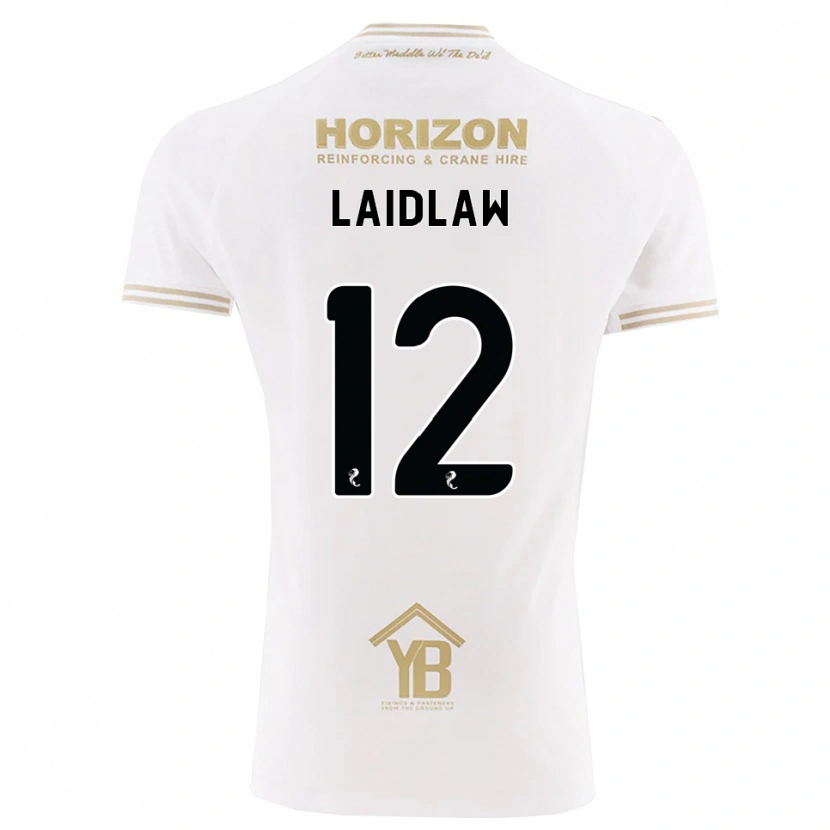 Danxen Hombre Camiseta Ethan Laidlaw #12 Trigo Blanco 2ª Equipación 2026/27 La Camisa