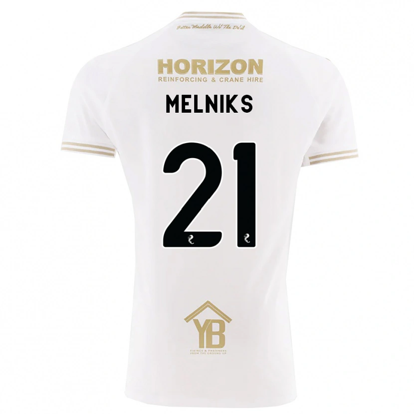 Danxen Hombre Camiseta Deniss Melniks #21 Trigo Blanco 2ª Equipación 2026/27 La Camisa
