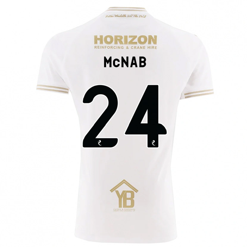 Danxen Hombre Camiseta Cameron Mcnab #24 Trigo Blanco 2ª Equipación 2026/27 La Camisa