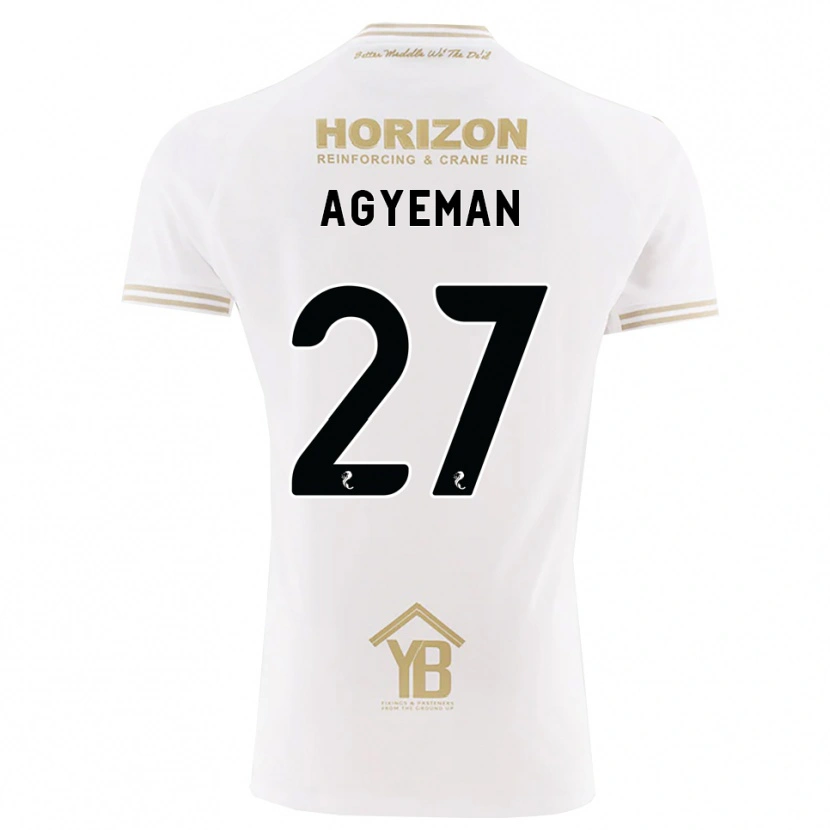 Danxen Hombre Camiseta Alfie Agyeman #27 Trigo Blanco 2ª Equipación 2026/27 La Camisa