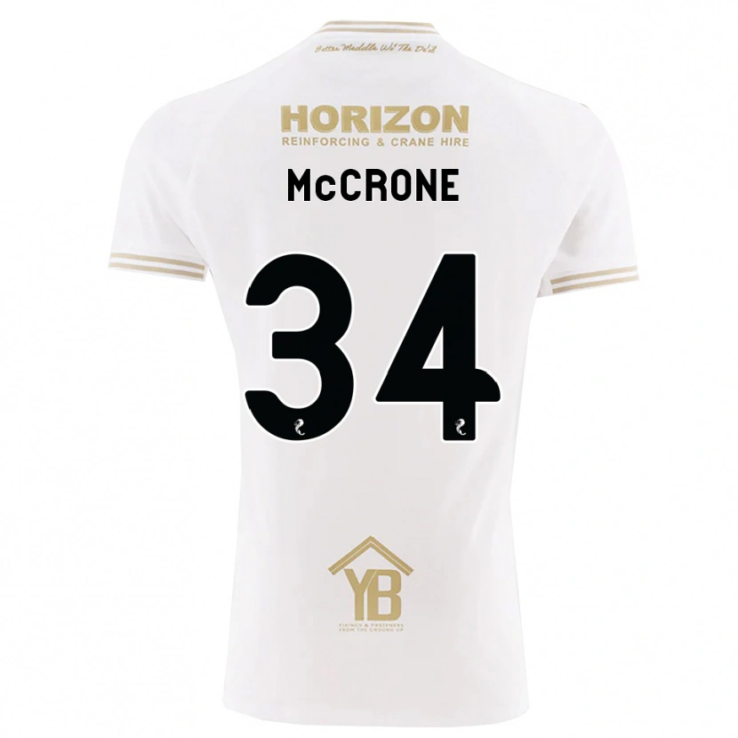 Danxen Hombre Camiseta Caelan Mccrone #34 Trigo Blanco 2ª Equipación 2026/27 La Camisa