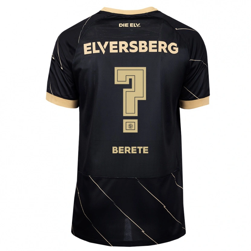 Danxen Hombre Camiseta Bilal Berete #0 Negro Marrón 2ª Equipación 2026/27 La Camisa
