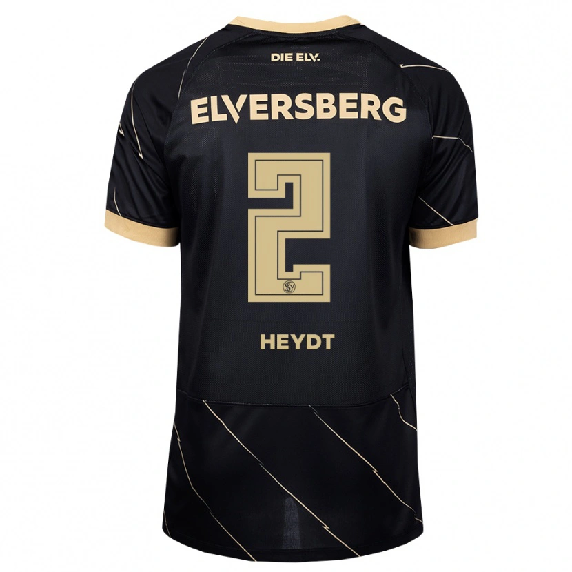 Danxen Hombre Camiseta Robin Heydt #2 Negro Marrón 2ª Equipación 2026/27 La Camisa