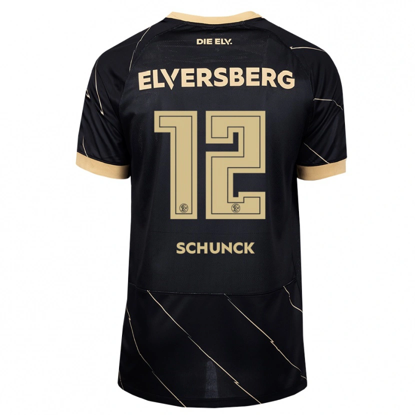 Danxen Hombre Camiseta Jan Schunck #12 Negro Marrón 2ª Equipación 2026/27 La Camisa