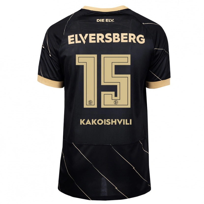 Danxen Hombre Camiseta Dimitri Kakoishvili #15 Negro Marrón 2ª Equipación 2026/27 La Camisa