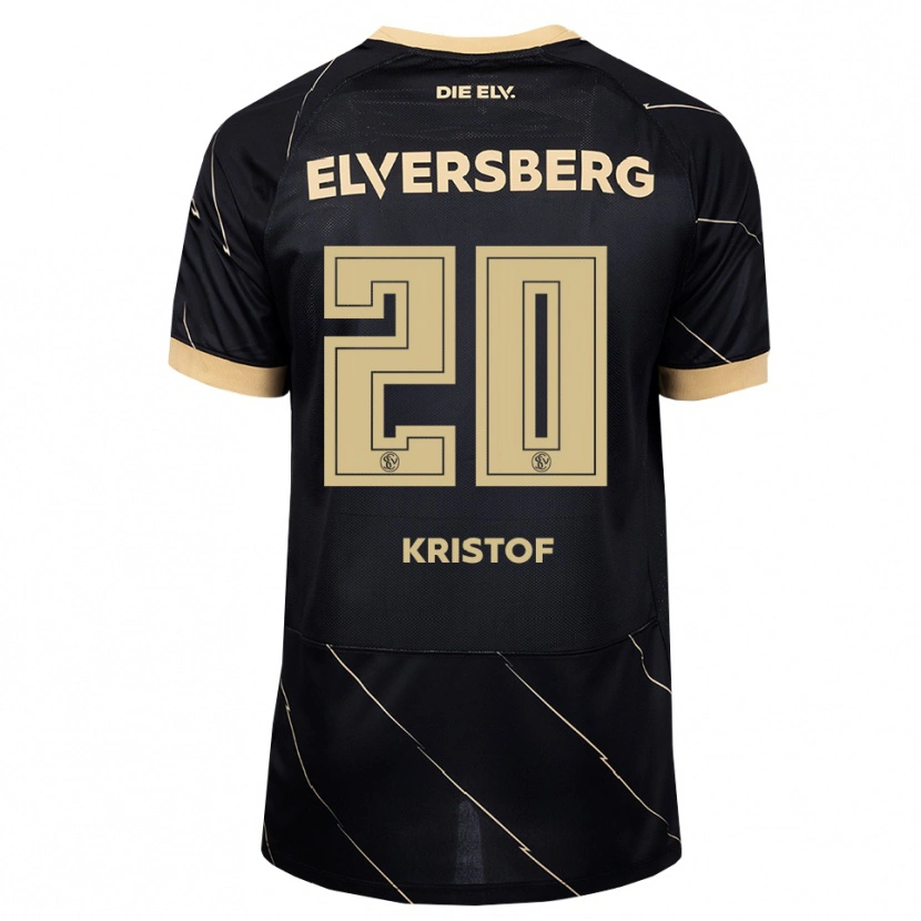Danxen Hombre Camiseta Nicolas Kristof #20 Negro Marrón 2ª Equipación 2026/27 La Camisa