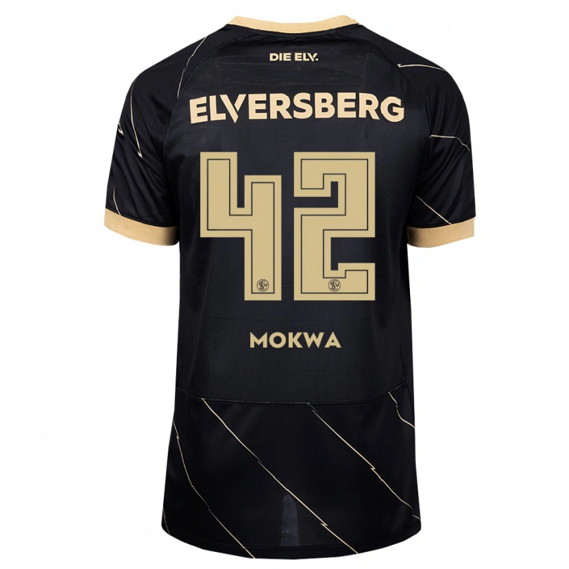 Danxen Hombre Camiseta David Mokwa #42 Negro Marrón 2ª Equipación 2026/27 La Camisa