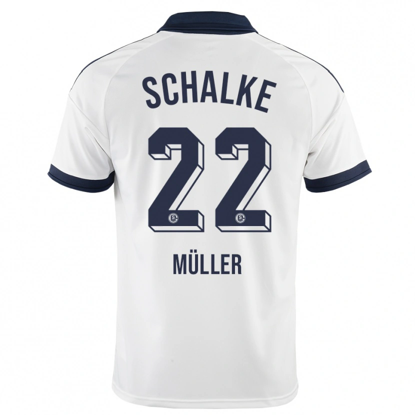 Danxen Hombre Camiseta Kevin Müller #22 Negro Blanco 2ª Equipación 2026/27 La Camisa