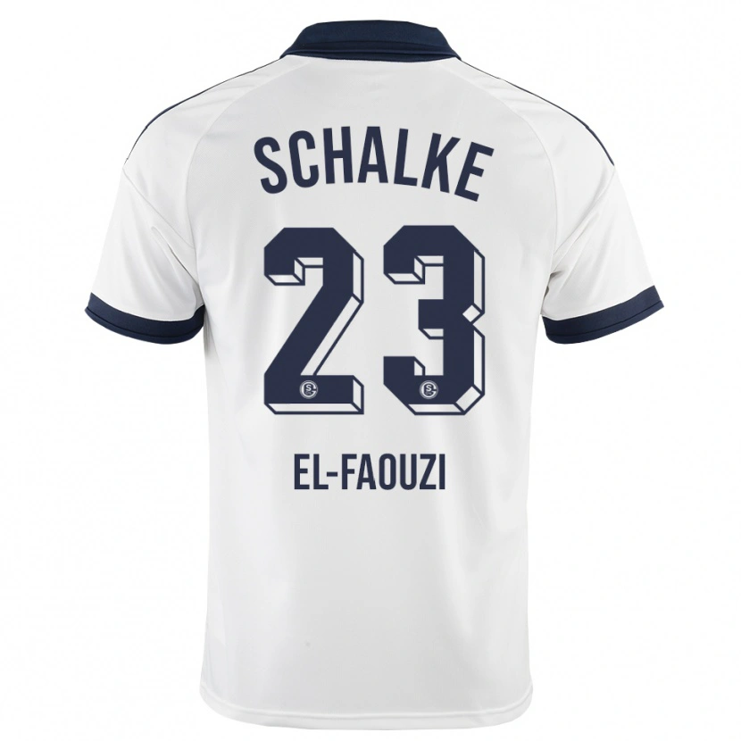 Danxen Hombre Camiseta Soufiane El-Faouzi #23 Negro Blanco 2ª Equipación 2026/27 La Camisa