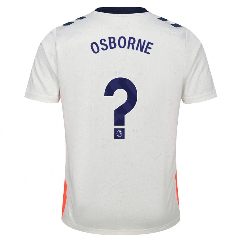 Danxen Hombre Camiseta Lucas Osborne #0 Blanco Naranja Azul Real 2ª Equipación 2026/27 La Camisa