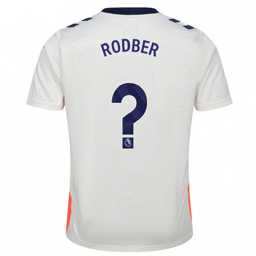 Danxen Hombre Camiseta Samuel Rodber #0 Blanco Naranja Azul Real 2ª Equipación 2026/27 La Camisa
