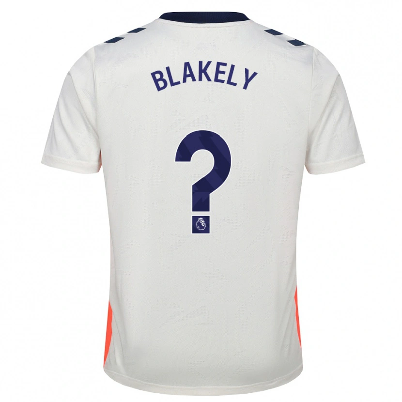 Danxen Hombre Camiseta Ben Blakely #0 Blanco Naranja Azul Real 2ª Equipación 2026/27 La Camisa