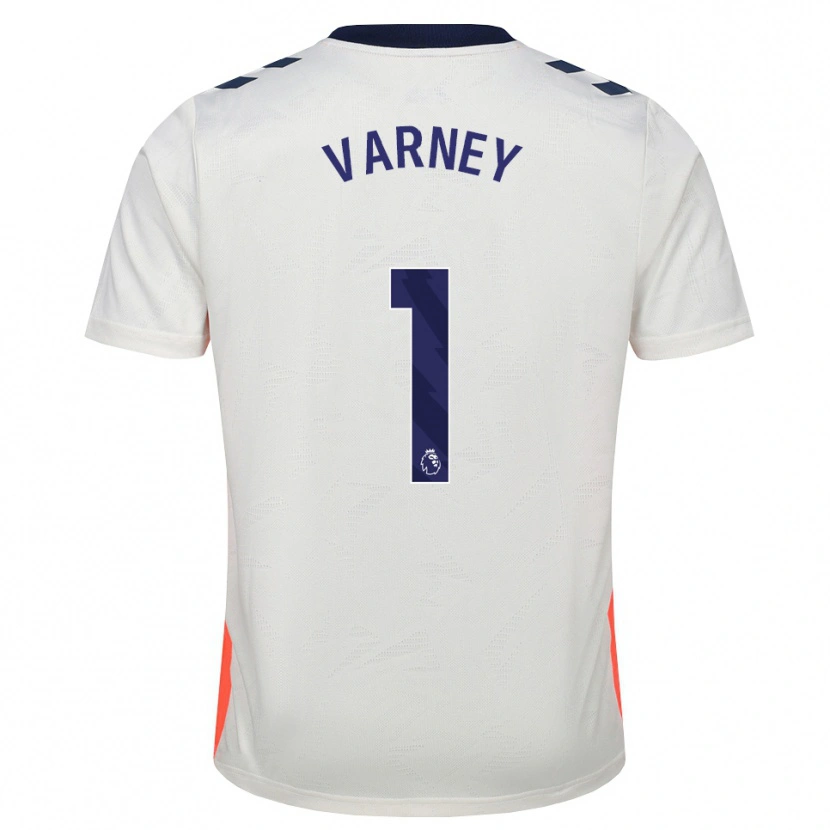 Danxen Hombre Camiseta Oscar Varney #1 Blanco Naranja Azul Real 2ª Equipación 2026/27 La Camisa
