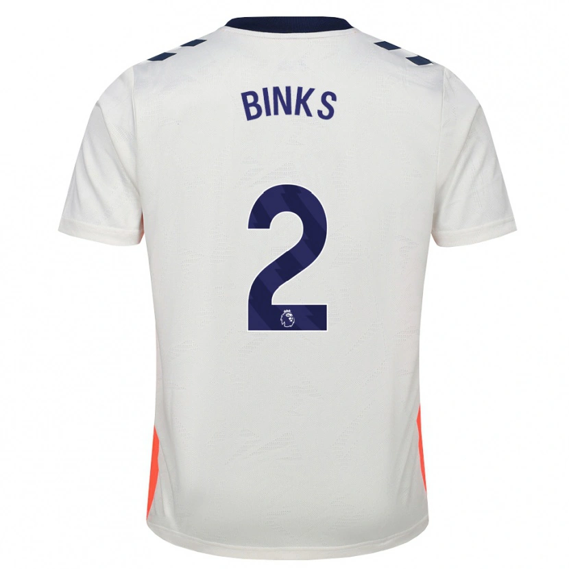 Danxen Hombre Camiseta Luis Binks #2 Blanco Naranja Azul Real 2ª Equipación 2026/27 La Camisa