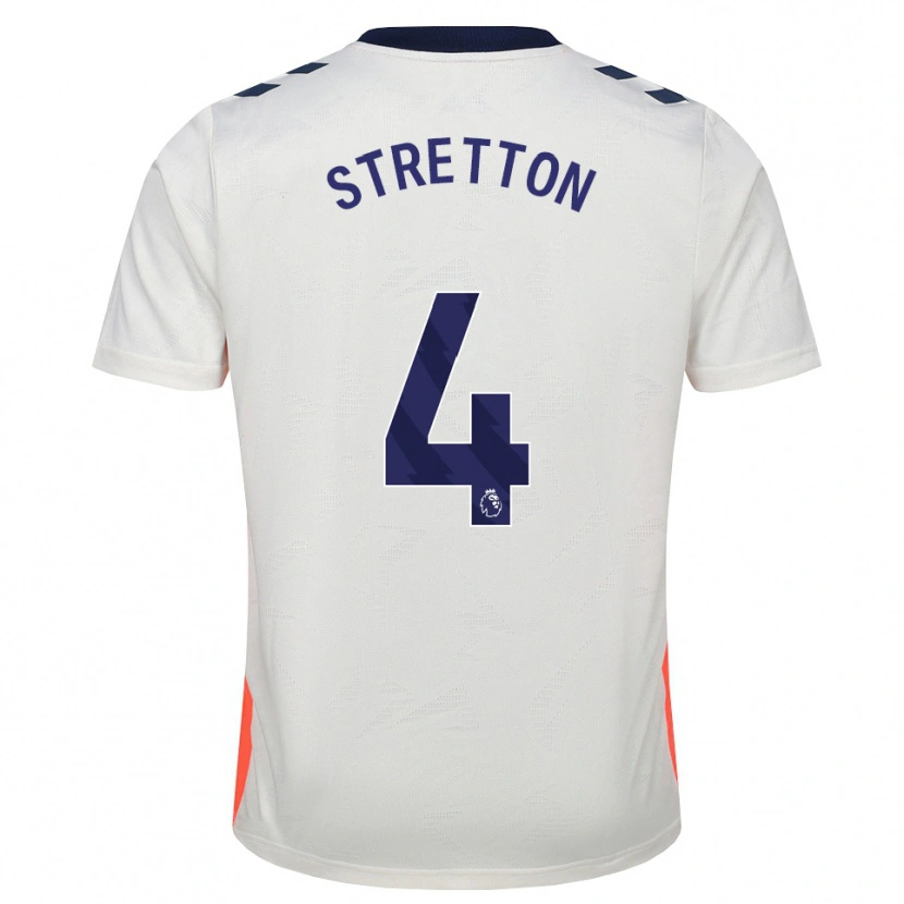 Danxen Hombre Camiseta Mackenzie Stretton #4 Blanco Naranja Azul Real 2ª Equipación 2026/27 La Camisa