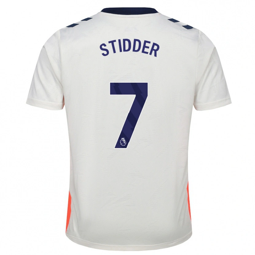 Danxen Hombre Camiseta Joshua Stidder #7 Blanco Naranja Azul Real 2ª Equipación 2026/27 La Camisa