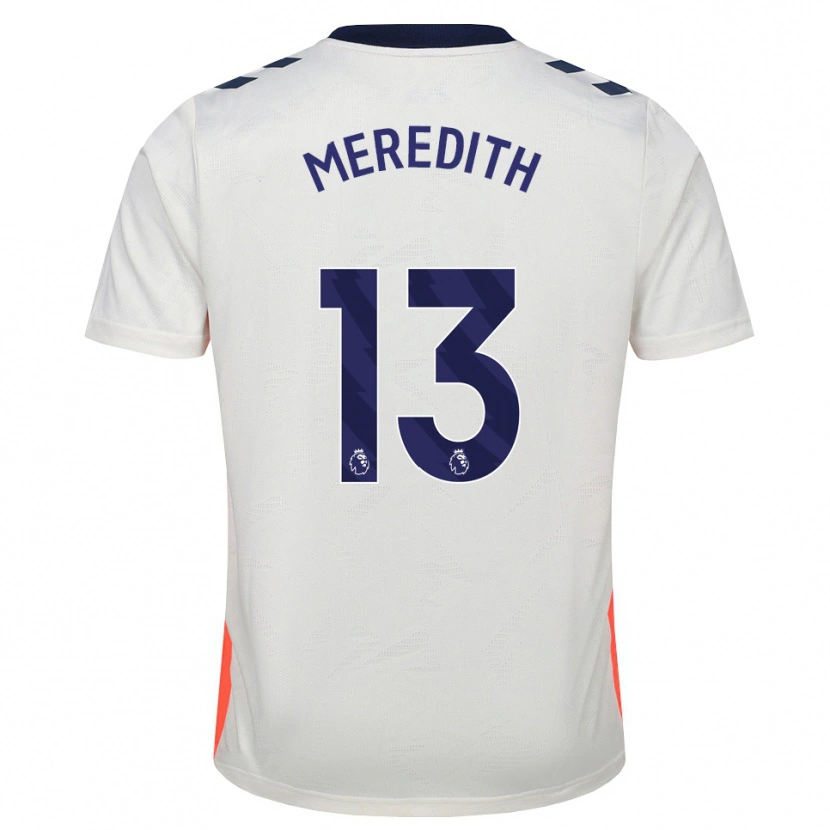 Danxen Hombre Camiseta Eliot Meredith #13 Blanco Naranja Azul Real 2ª Equipación 2026/27 La Camisa