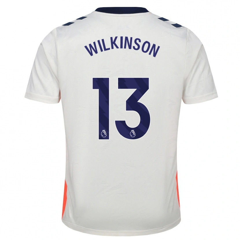 Danxen Hombre Camiseta Mitchell Wilkinson #13 Blanco Naranja Azul Real 2ª Equipación 2026/27 La Camisa