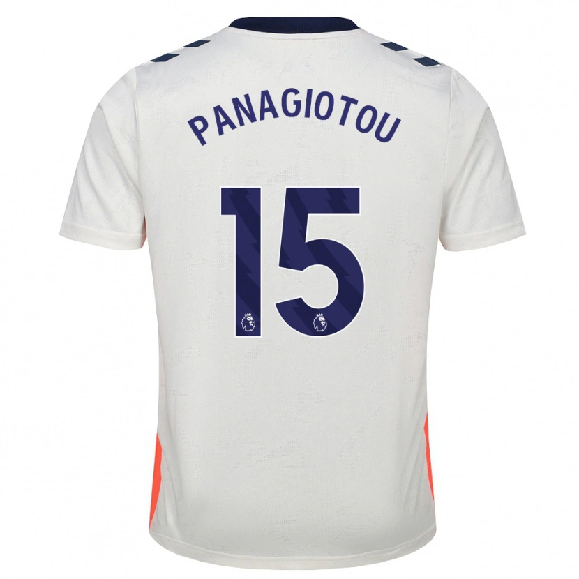 Danxen Hombre Camiseta Constantine Panagiotou #15 Blanco Naranja Azul Real 2ª Equipación 2026/27 La Camisa