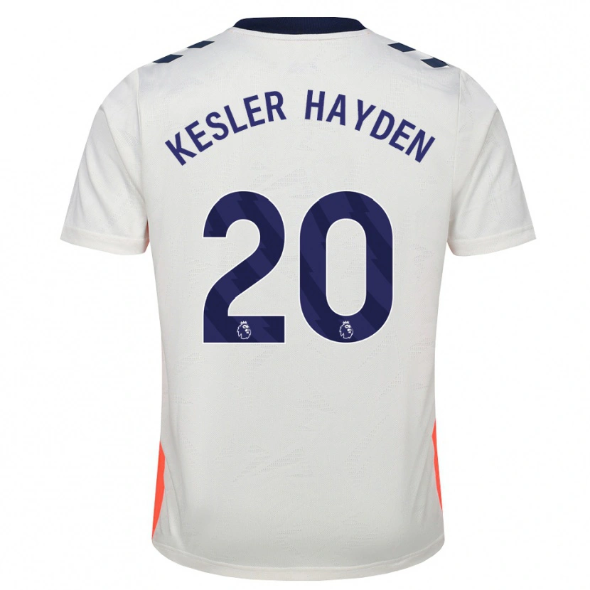 Danxen Hombre Camiseta Kaine Kesler-Hayden #20 Blanco Naranja Azul Real 2ª Equipación 2026/27 La Camisa