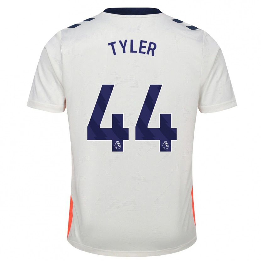 Danxen Hombre Camiseta Cian Tyler #44 Blanco Naranja Azul Real 2ª Equipación 2026/27 La Camisa