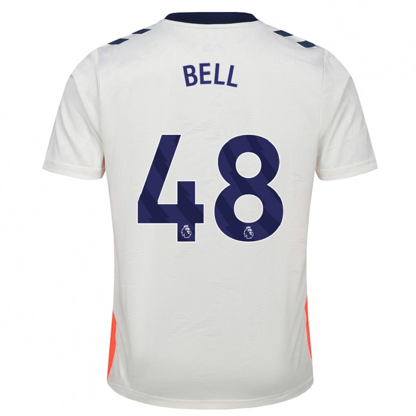 Danxen Hombre Camiseta Luke Bell #48 Blanco Naranja Azul Real 2ª Equipación 2026/27 La Camisa