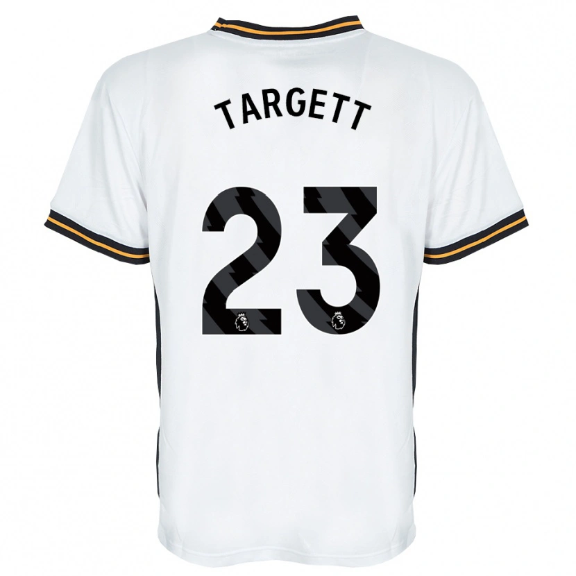 Danxen Hombre Camiseta Matt Targett #23 Blanco Naranja Negro 2ª Equipación 2026/27 La Camisa